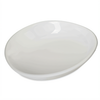 Stadia® 9.5-Inch Greige Oblong Melamine Pasta Plate