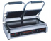 Thumbnail image #1 for Serv-Ware Double Countertop Electric Panini Grill with Grooved Top and Flat Bottom