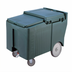Thumbnail image #1 for Cambro SlidingLid Mobile Ice Caddy with Easy Wheels, 175 lb Capacity, Granite Gray