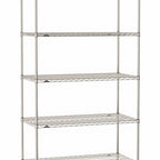 Thumbnail image #1 for Metro Super Erecta SE-3072S-86-S5 Stationary Starter Wire Shelving Unit, 72"W x 30"D x 86"H, 600 lb. capacity per shelf, 2000 lb. capacity per unit