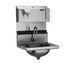 Thumbnail image #1 for Wall-Mounted 304 Stainless Steel Hand Wash Sink with Battery-Powered Electronic Eye Gooseneck Spout, Soap & Towel Dispensers