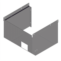 Stainless Steel Splash-Mount Apron for PBHS 14 x 10 Wall-Mount Hand Sink