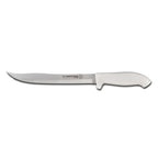 Thumbnail image #1 for Dexter Russell SofGrip 24263 9-Inch Scalloped Utility Slicer Knife, Stamped High-Carbon Steel, White Soft Rubber Handle Case of 6