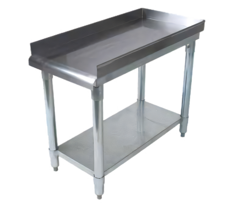 Product image #1 for BK Resources 16" x 30" Stainless Steel Equipment Stand with Galvanized Legs and Undershelf