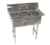Thumbnail image #1 for Klinger's Trading CON3 35-Inch Three-Compartment Stainless Steel Convenience/Deli Sink Without Drainboards