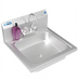 Thumbnail image #1 for KoolMore Wall Mounted Stainless Steel Commercial Hand Sink with Gooseneck Faucet, 14 x 10 x 5-Inch Bowl