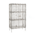 Thumbnail image #1 for Metro Super Erecta Stationary Stainless Steel Security Cage with 2 Intermediate Shelves