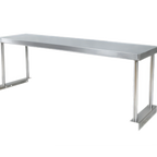 Thumbnail image #1 for Klinger's Trading STO3H-16 47-1/2" Table-Mount Single-Tier 430 Stainless Steel Overshelf for Sealed Well and Cold Pan Tables