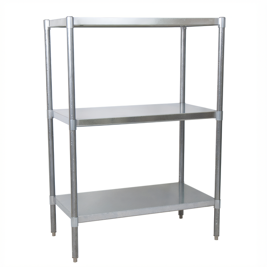 Product image #1 for BK Resources 31 x 24 x 60-Inch Dry Storage Shelving Unit with 3 Adjustable Shelves, Galvanized