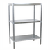 Thumbnail image #1 for BK Resources 31 x 24 x 60-Inch Dry Storage Shelving Unit with 3 Adjustable Shelves, Galvanized