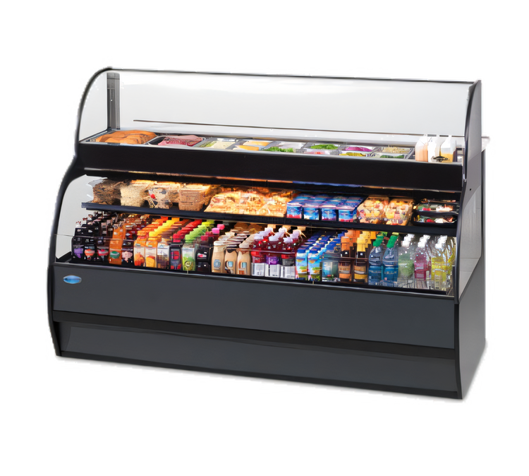 Product image #1 for Federal Industries 50-Inch Countertop Refrigerated Sandwich or Salad Prep Merchandiser with Self-Serve Bottom