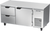Thumbnail image #1 for Beverage-Air Two-Section Undercounter Refrigerator with 2 Drawers and 1 Door, 67 Inch, 27 Cu. Ft., Self-Contained Side-Mounted, Stainless Steel