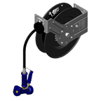 Thumbnail image #1 for T&S Brass equip 5HR-232-12 Open Epoxy-Coated Steel Retractable Hose Reel with 3/8 Inch x 35 Foot Hose and Brass Water Gun