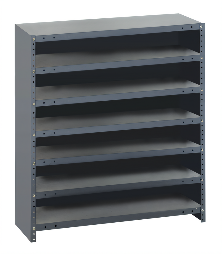 Product image #1 for Quantum Closed Heavy-Duty 7-Shelf Stationary Wire Shelving Unit, 36W x 12D x 39H
