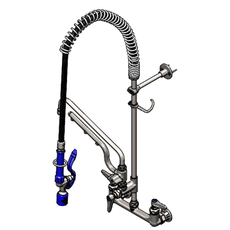 Product image #1 for EverSteel ULTRARINSE 8-Inch Wall-Mount Stainless Steel Pre-Rinse Faucet Assembly