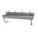Thumbnail image #1 for Advance Tabco 4-Station Wall-Mounted Multiwash Hand Wash Sink with Electronic Faucets, 80-Inch