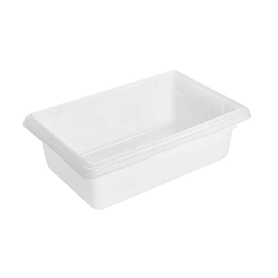 Product image #1 for Rubbermaid Commercial 3-1/2-Gallon White Polyethylene Food/Tote Box, 18 x 12 x 6 Inches, with Date Control Panel