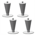 Thumbnail image #1 for Hoshizaki 4-Pack 6-Inch Stainless Steel Flange Legs for Braising Pans & Tilt Skillets