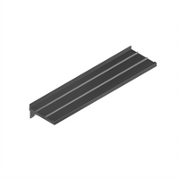 John Boos Solid Ribbed Drop Down Tray Slide, 120 Inch Wide x 12 Inch Deep, Stainless Steel