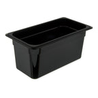 Thumbnail image #1 for CFS Brands StorPlus™ 3086203 High-Heat 1/3-Size 6-Inch Deep Polyethersulfone Hot Food Pan, Black Case of 6