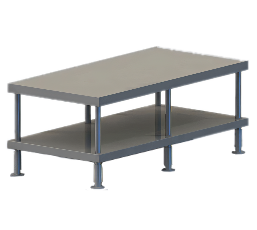 Product image #1 for Vulcan Stainless Steel Equipment Stand with Undershelf and Flanged Feet, 73 Inches Wide