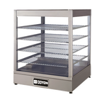 Thumbnail image #1 for Doyon Baking Equipment (Middleby) DRP4S Countertop Pizza Display Warmer, 4-Shelf, Stainless Steel and Glass, Humidity Pan