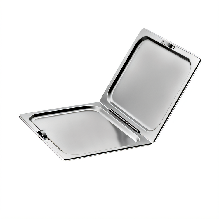 Product image #1 for Full-Size Hinged Flat Solid Stainless Steel Steam Table Pan Cover