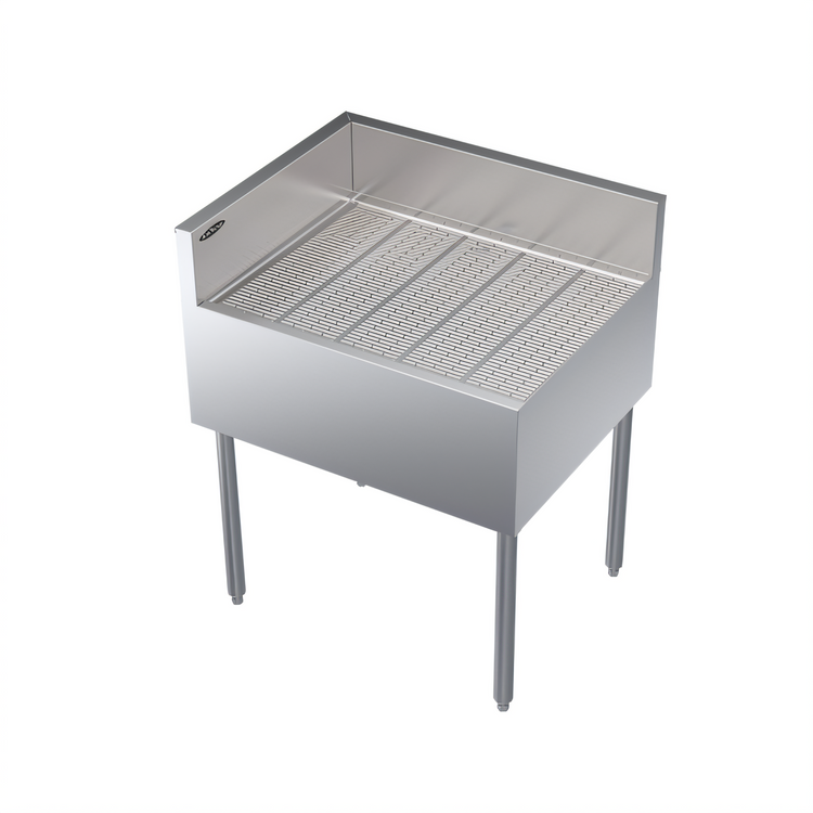 Product image #1 for Krowne Royal Series Freestanding Left-End Return Underbar Corner Drainboard, 30 x 24 Inches