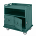 Thumbnail image #1 for Cambro Flat Top Beverage Service Cart with 2 Insulated Compartments, 44-1/2 x 30 x 44 Inches, Granite Green