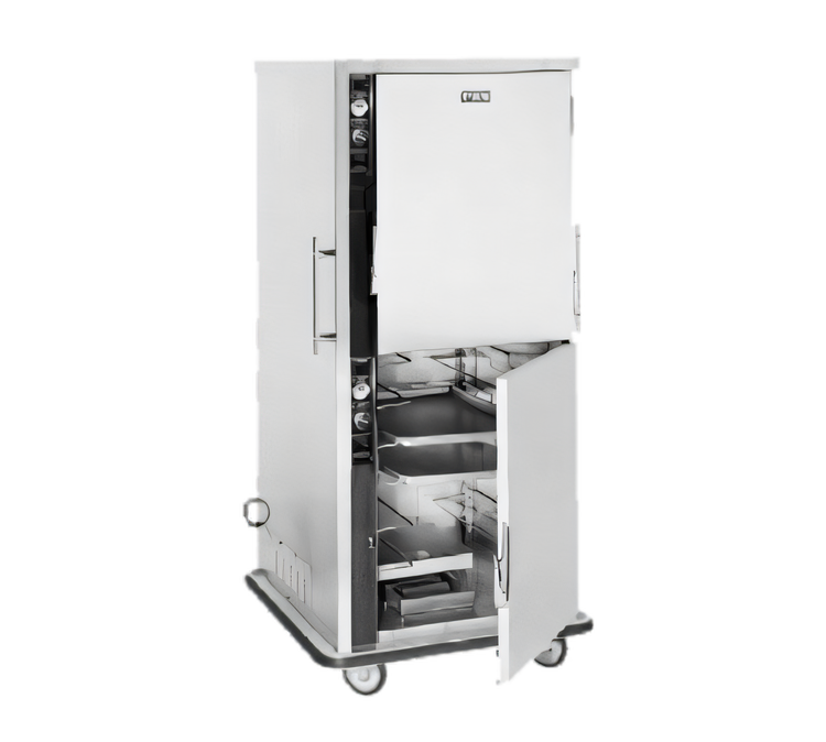Product image #1 for Mobile Split-Cavity Heated Holding Cabinet with Half Doors and Humi-Temp Heat System