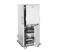 Mobile Split-Cavity Heated Holding Cabinet with Half Doors and Humi-Temp Heat System