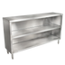 Thumbnail image #1 for John Boos Open Front Stainless Steel Dish Cabinet with Mid-Shelf and Adjustable Bullet Feet, 60 x 15 x 35 Inches
