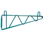 Thumbnail image #1 for Serv-Ware GRWB21-CWP Wire Shelving Wall Bracket, 21" Deep, Green Epoxy-Coated