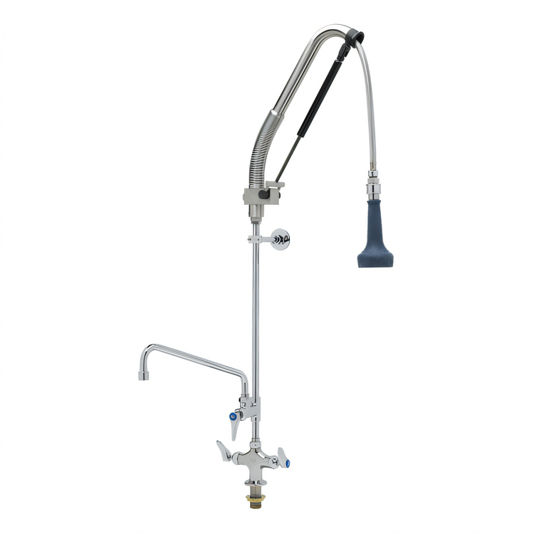 Product image #1 for EverSteel DuraPull Pull-Down Pre-Rinse Unit with Add-On Faucet, Single Hole Deck Mount, 12-Inch Swing Nozzle
