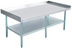 Thumbnail image #1 for 60 x 30 Inch Stainless Steel Equipment Stand with Galvanized Undershelf