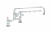 Thumbnail image #1 for T&S Brass UltraRinse 8-Inch Adjustable-Center Deck Mount Mixing Faucet with 18-Inch Swing Nozzle and 16-Inch Spray Arm