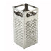 Thumbnail image #1 for Winco SQG-4 4-Sided Stainless Steel Box Grater, 4 x 4 x 9 Inches