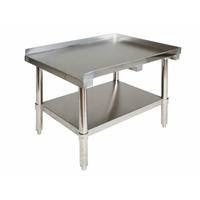 Premium Stainless Steel Equipment Stand with Adjustable Undershelf, 24-1/2 Inch W x 30 Inch D x 24 Inch H