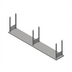 Thumbnail image #1 for John Boos Ceiling-Mount Single Overshelf, 108 x 18 Inches, Heavy-Duty Stainless Steel, KD