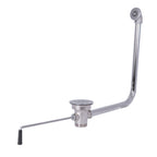 Thumbnail image #1 for BK Resources BK-LWR-2O Twist Lever Sink Drain with Overflow, 3-1/2" Opening, 2" Male & 1-1/2" Female NPT Outlets