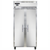 Thumbnail image #1 for Continental Refrigerator Slim Line 2FSENSA Two-Section Reach-In Freezer with Stainless Steel Exterior