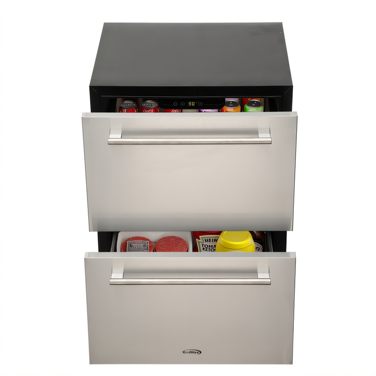 Product image #1 for KoolMore 24-Inch Built-In Two-Drawer Outdoor Refrigerator
