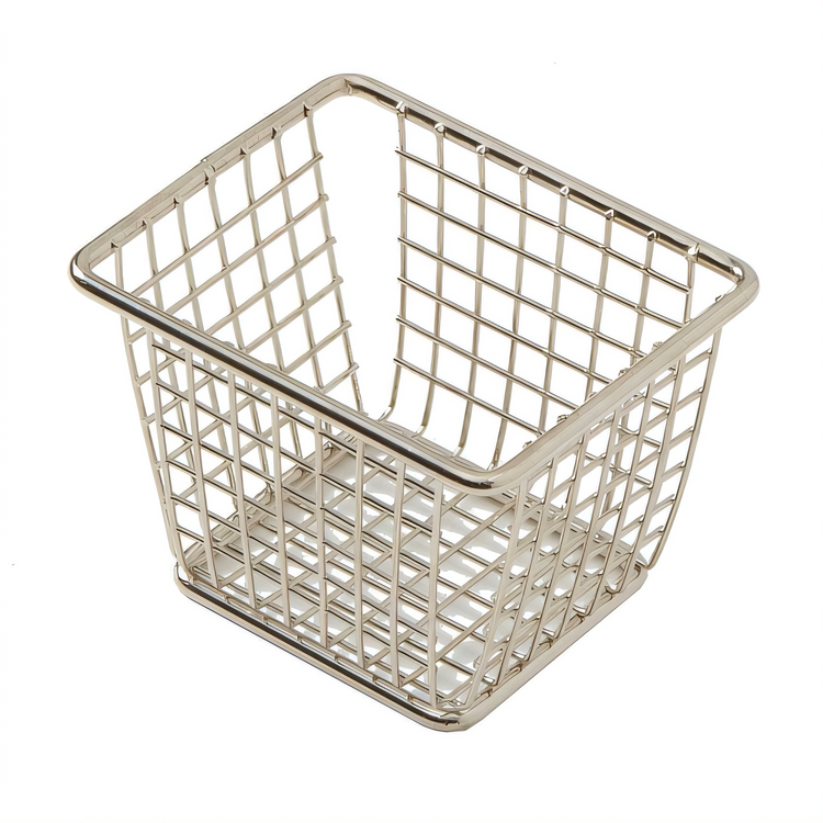 Product image #1 for American Metalcraft Rectangular Stainless Steel Snack/Fry Basket, Handleless