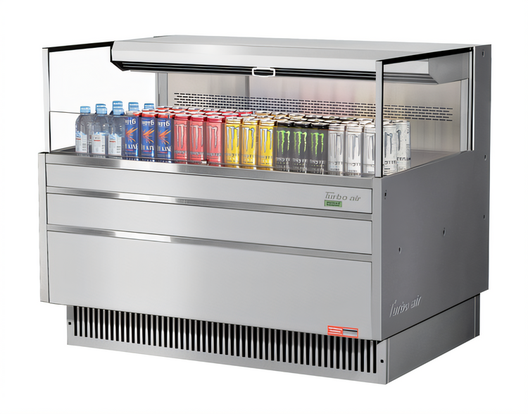 Product image #1 for Turbo Air Low-Profile Horizontal Open Display Merchandiser Open-Air Cooler