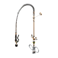 Equip Single-Hole Deck-Mount Low-Flow Pre-Rinse Unit with 18-Inch Riser and 44-Inch Hose