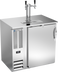 Thumbnail image #1 for Beverage-Air 36-Inch Shallow Depth Direct Draw Beer Dispenser, 1 Door, 1/2 Keg Capacity, Dual Faucet Tower