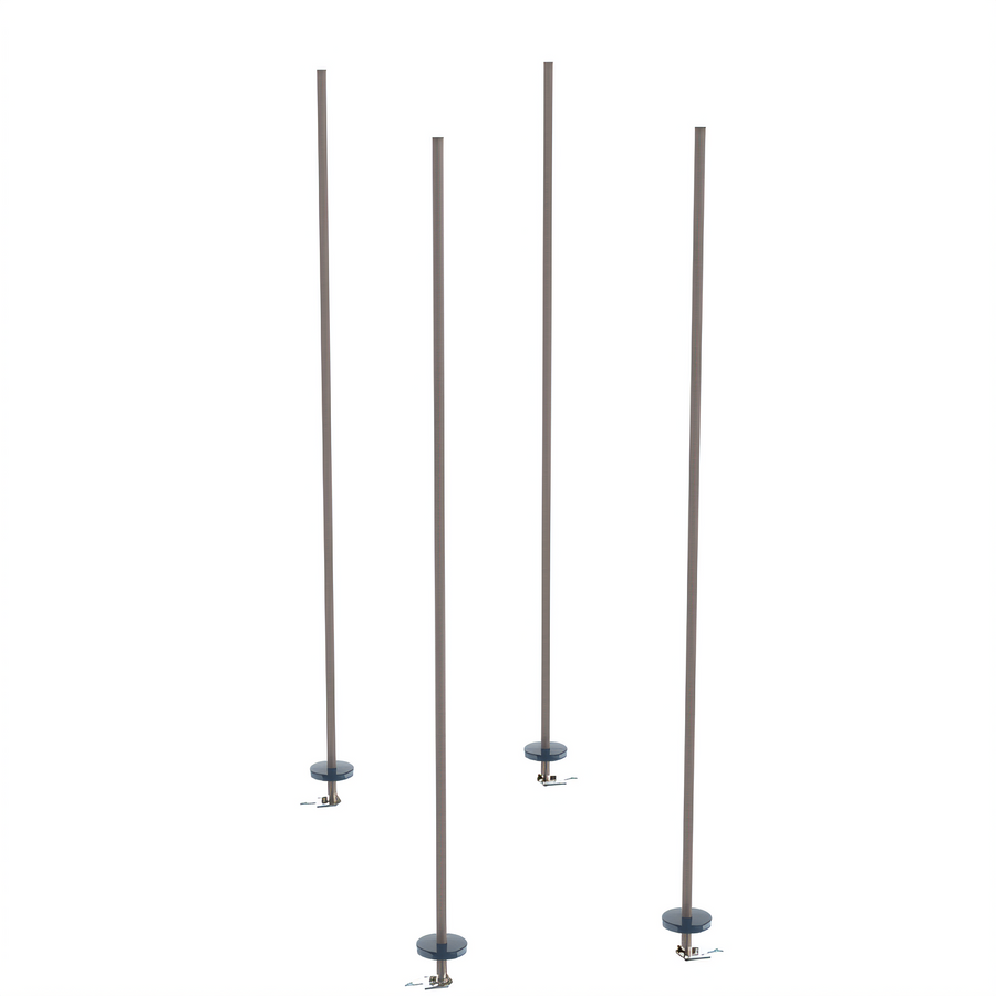 Product image #1 for Metro qwikTRAK High Density Storage System Stationary Intermediate Unit Kit with 74-Inch Posts