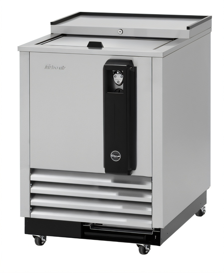 Product image #1 for Turbo Air Super Deluxe 24-Inch Stainless Steel Sliding Lid Bottle Cooler, 3.6 Cu. Ft.