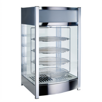 Winco Countertop Hot Food Display Merchandiser for 4 14-Inch Pizzas