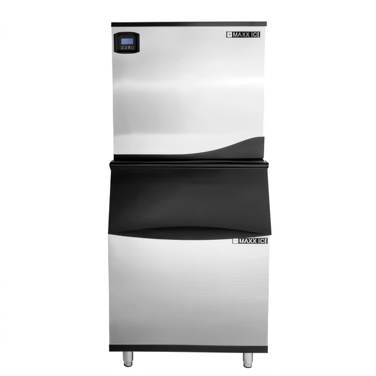 Product image #1 for Maxx Ice MIM650NH-B580 Intelligent Series Modular Ice Machine with 580 lb. Bin, Half Dice Cubes